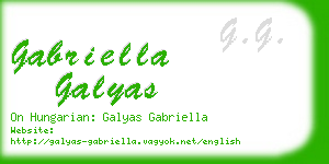 gabriella galyas business card